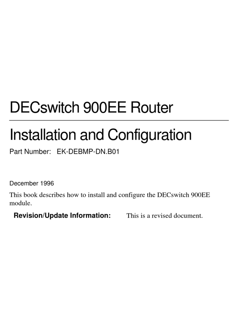 Digital Equipment DECswitch 900EE Installation and configuration Digital Equipment DECswitch 900EE Installation and configuration