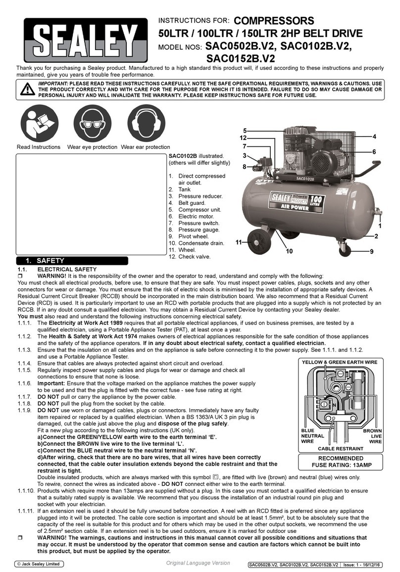 Sealey SAC0502B.V2 instructions