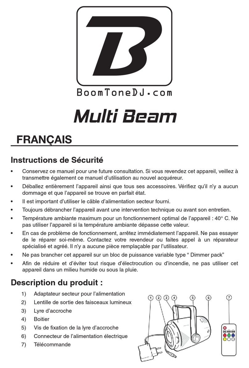 BoomToneDJ Multi Beam User manual