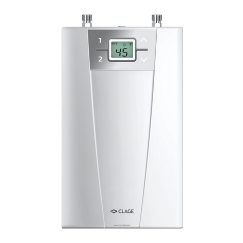 clage CEX 9-U ELECTRONIC MPS Installing instructions