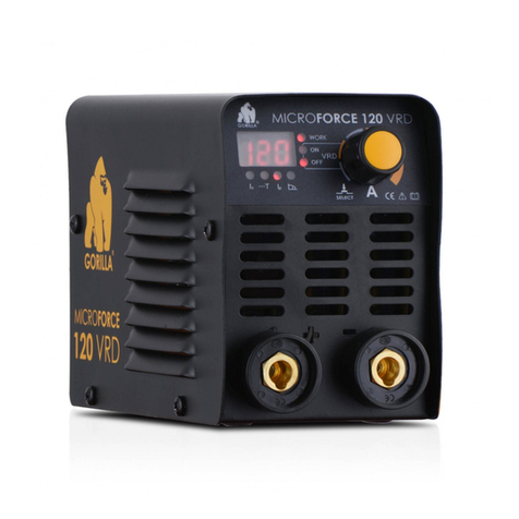 iWeld GORILLA MICROFORCE 120 VRD user manual