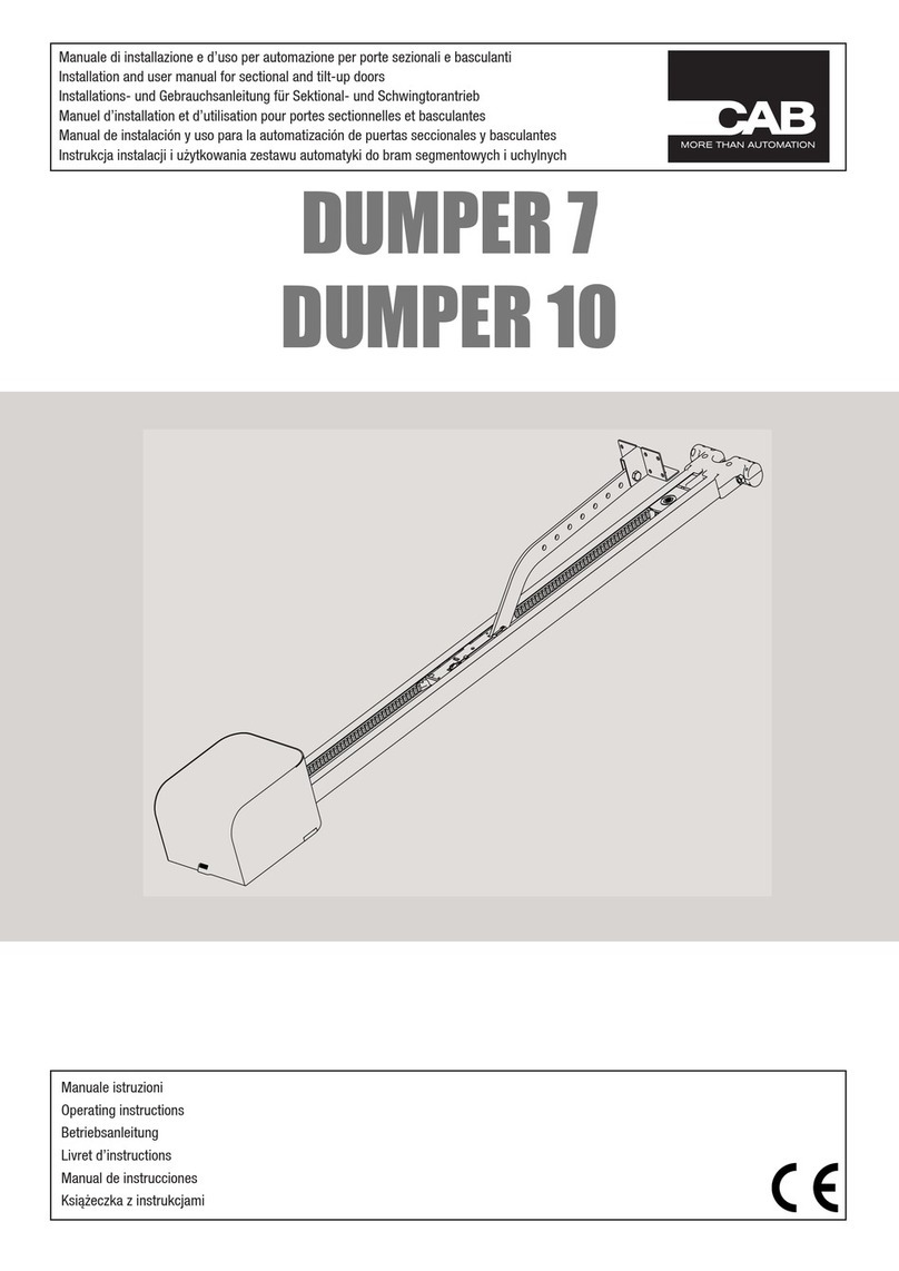 CAB DUMPER 7 Installation and user manual CAB DUMPER 7 Installation and user manual