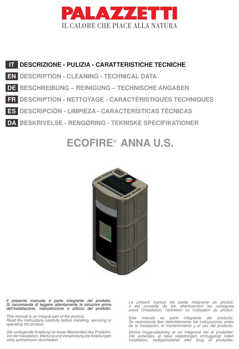 Palazzetti ECOFIRE ANNA U.S. Series Instruction manual Palazzetti ECOFIRE ANNA U.S. Series Instruction manual