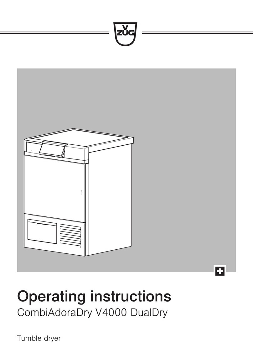 V-ZUG CombiAdoraDry V4000 DualDry User manual