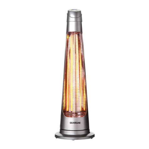 Silverline Comfort Heater 1200 DIGITAL IPX4 MC973 manual