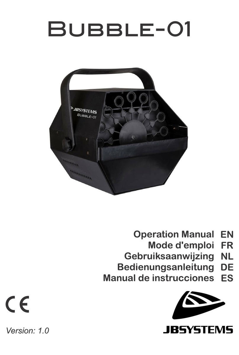 JB Systems Bubble-01 Operation manual