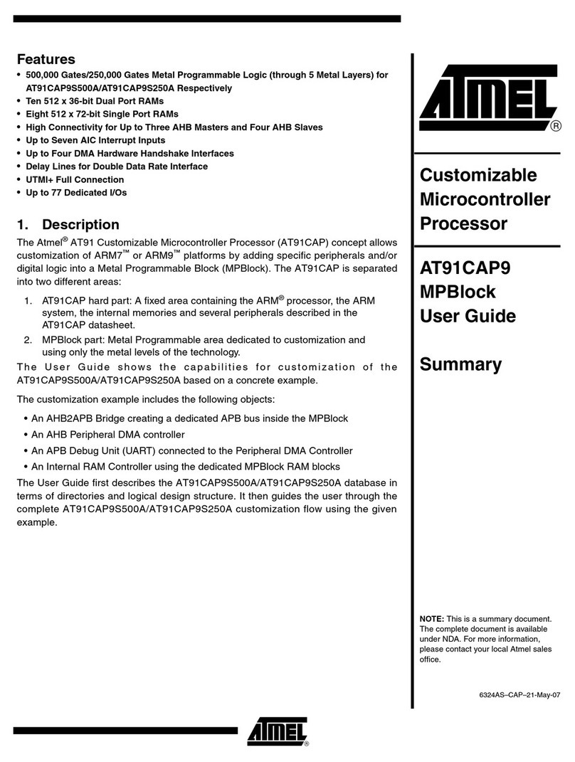 Atmel AT91CAP9 User manual