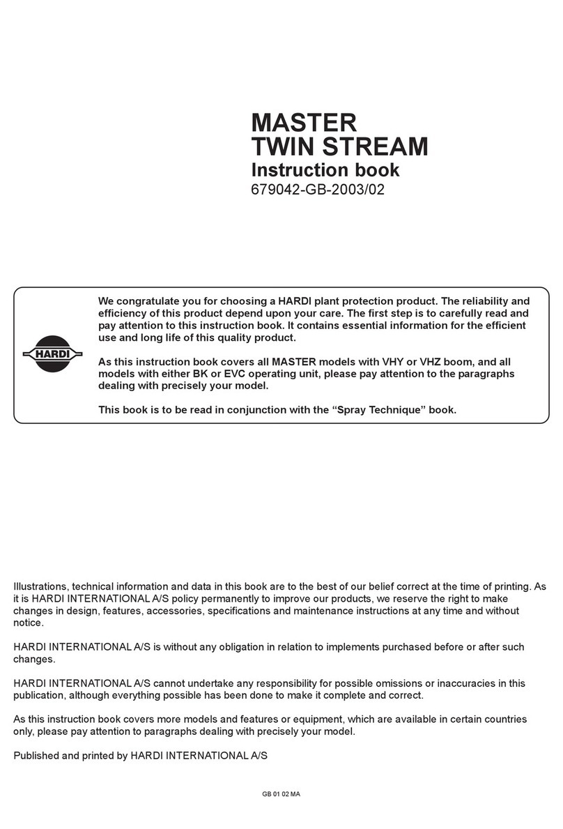 Hardi MASTER TWIN STREAM User manual