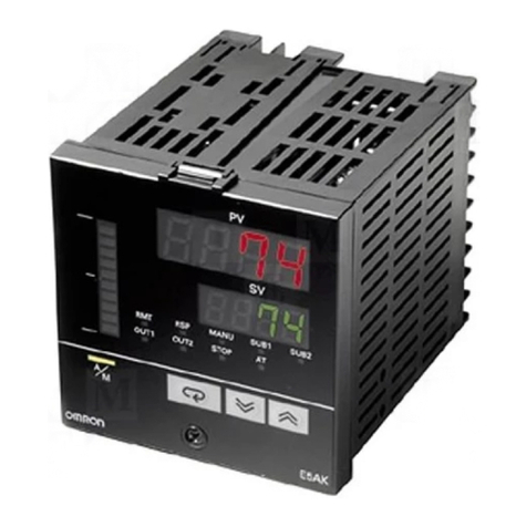 Omron E5 K Series User manual Omron E5 K Series User manual