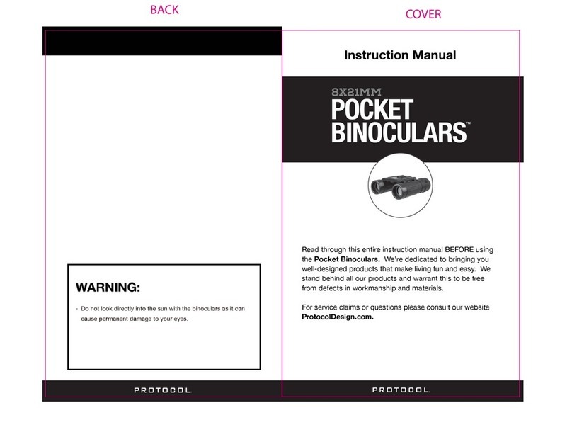 Protocol POCKET BINOCULARS instruction manual