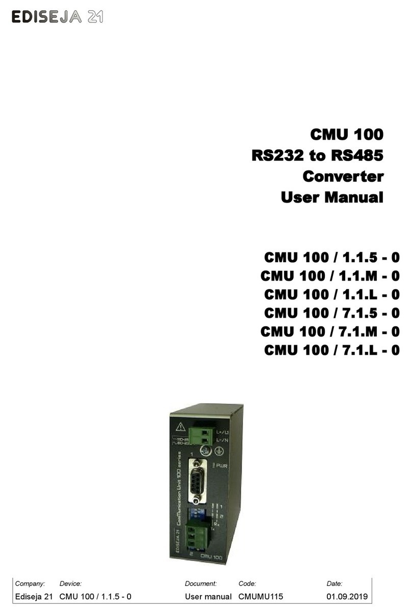 Ediseja 21 CMU 100 Series User manual