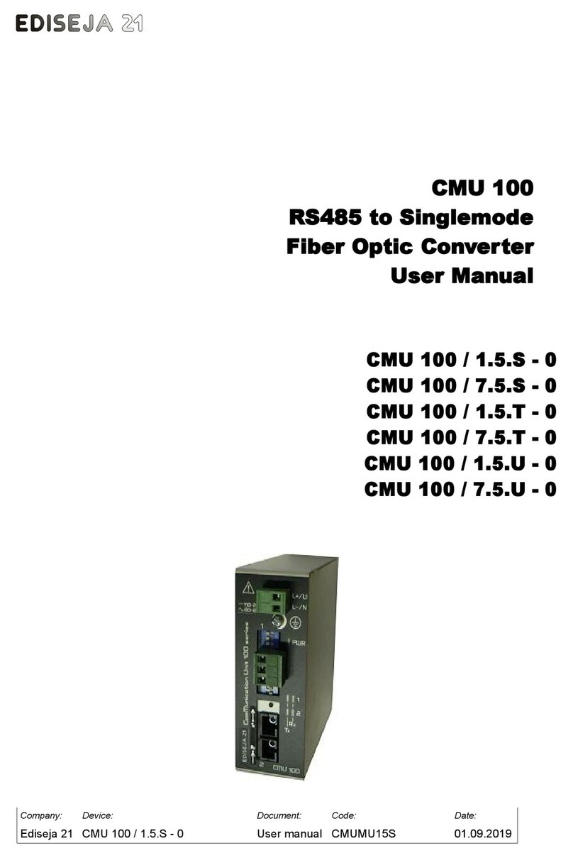 Ediseja 21 CMU 100 Series user manual
