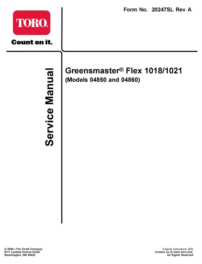 Toro Greensmaster Flex 1018 User manual