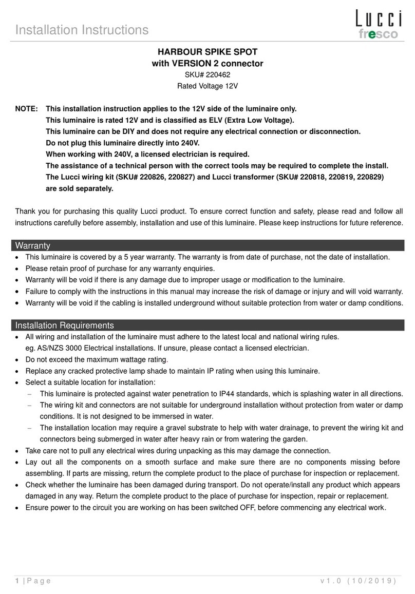 Lucci Fresco HARBOUR User manual