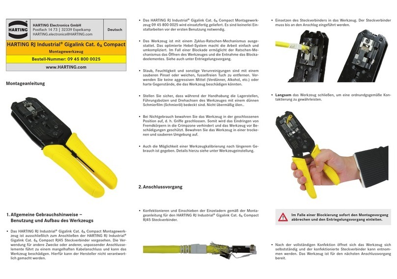 HARTING Industrial Gigalink Cat. 6A Compact User manual