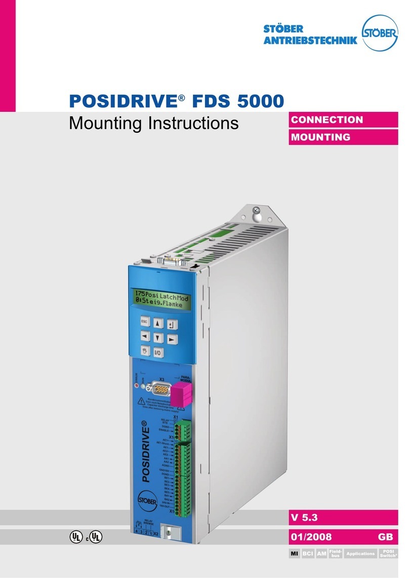 Stober POSIDRIVE FDS 5000 series Mounting instructions