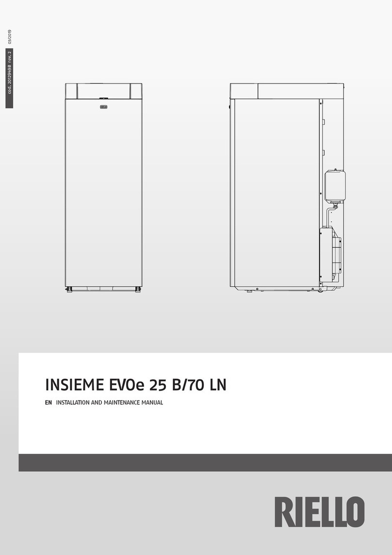 Riello INSIEME EVOe 25 B/70 LN Installation and maintenance manual Riello INSIEME EVOe 25 B/70 LN Installation and maintenance manual