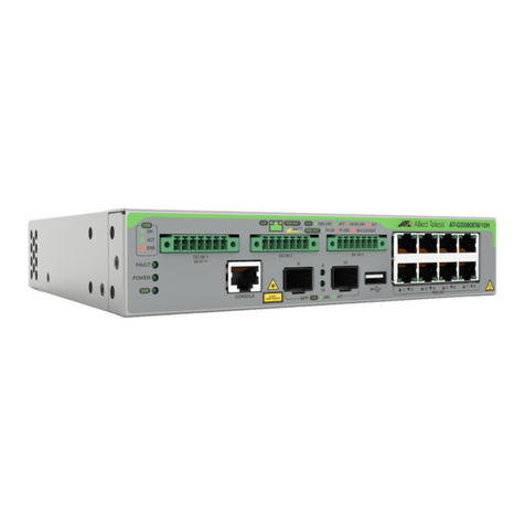 Allied Telesis GS980EM Series User manual Allied Telesis GS980EM Series User manual