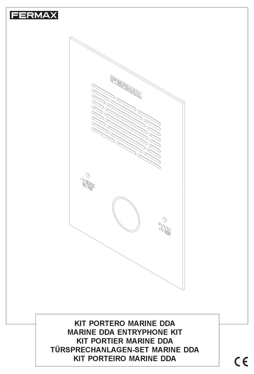 Fermax MARINE DDA 1-LINE ENTRYPHONE KIT User manual