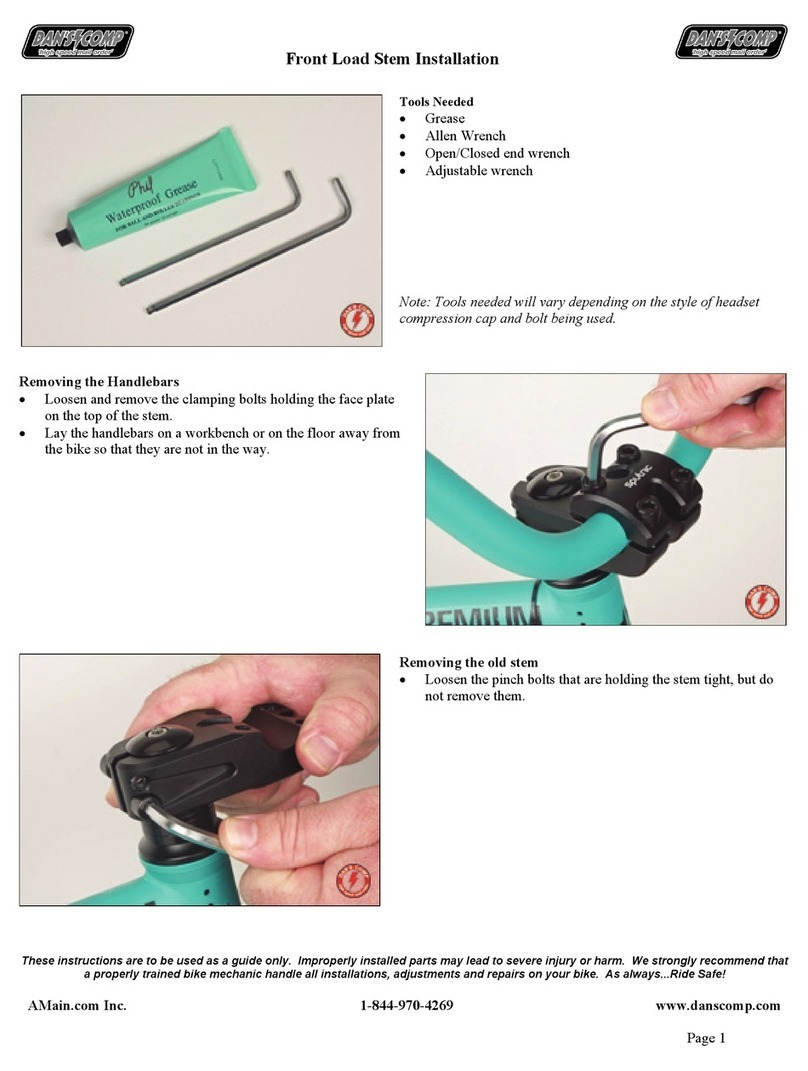 Dan's Comp Front Load Stem installation manual
