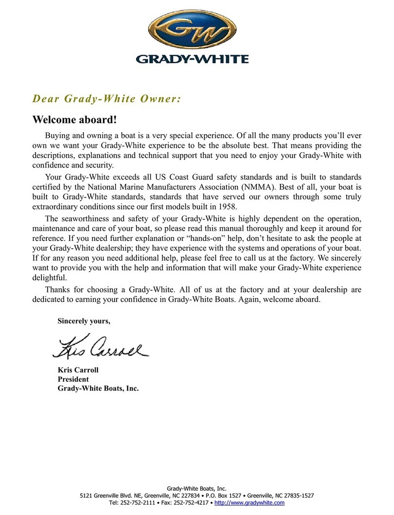 Grady-White Boats RELEASE 283 owner's manual