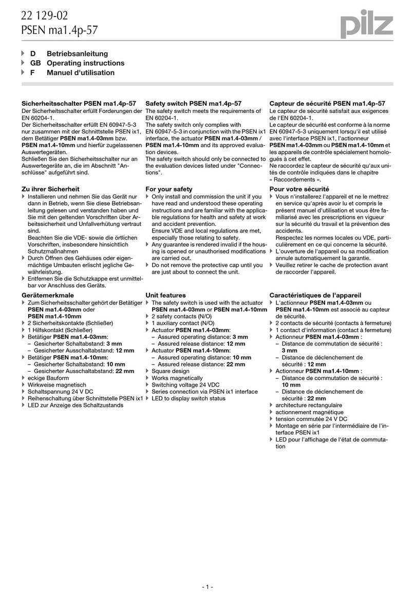 Pilz PSEN ma1.4p-57 User manual