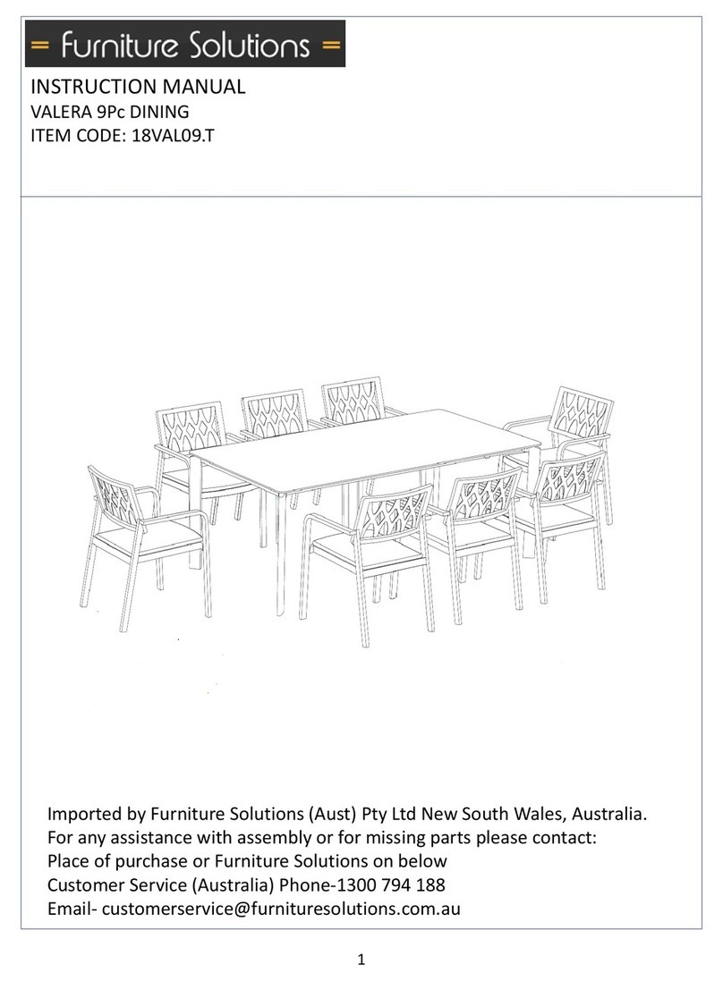 Furniture Solutions VALERA 18VAL09.T instruction manual Furniture Solutions VALERA 18VAL09.T instruction manual