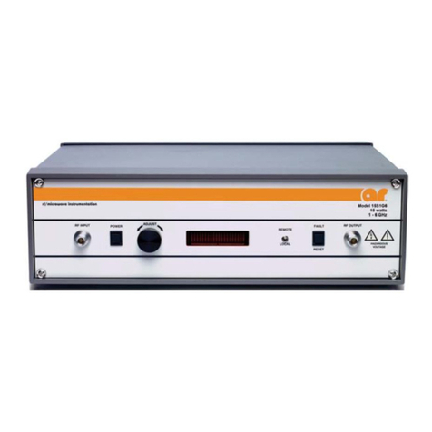 AR RF/Microwave Instrumentation 30S1G6 Series Service manual