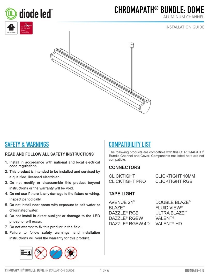 DIODE LED CHROMAPATH BUNDLE DOME installation guide