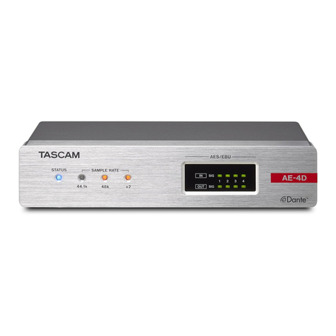 Tascam Dante AE-4D owner's manual