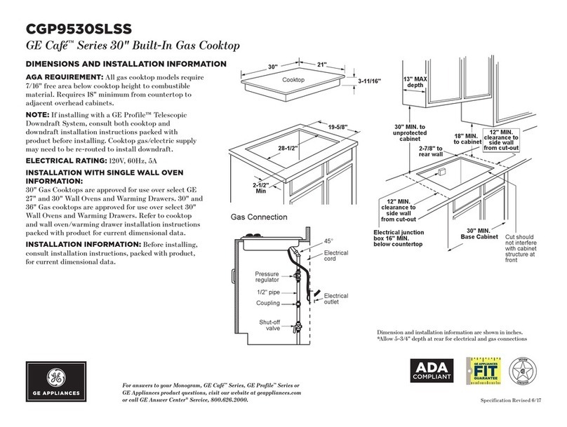 GE cafe Manual