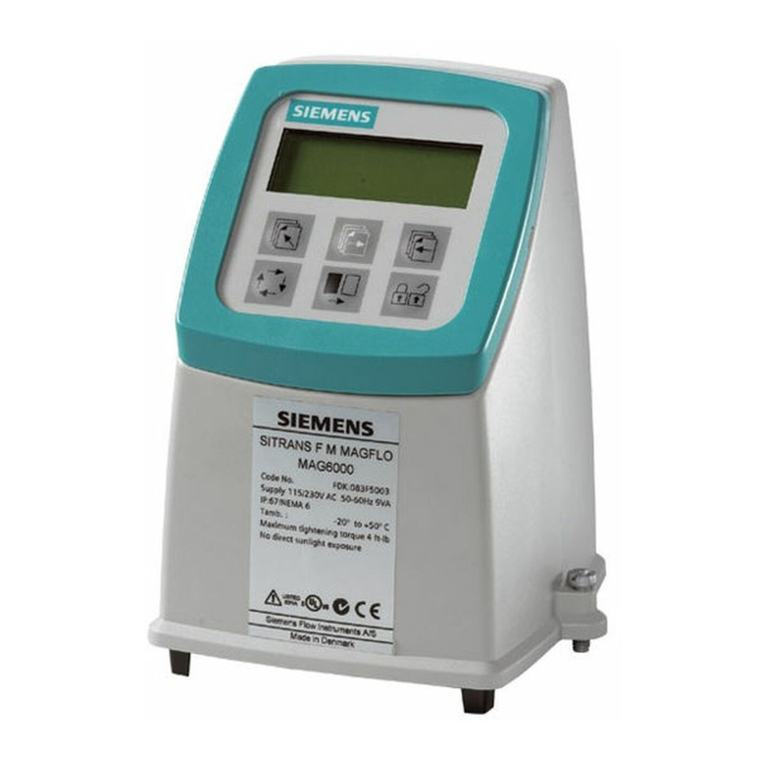 Siemens SITRANS F User manual
