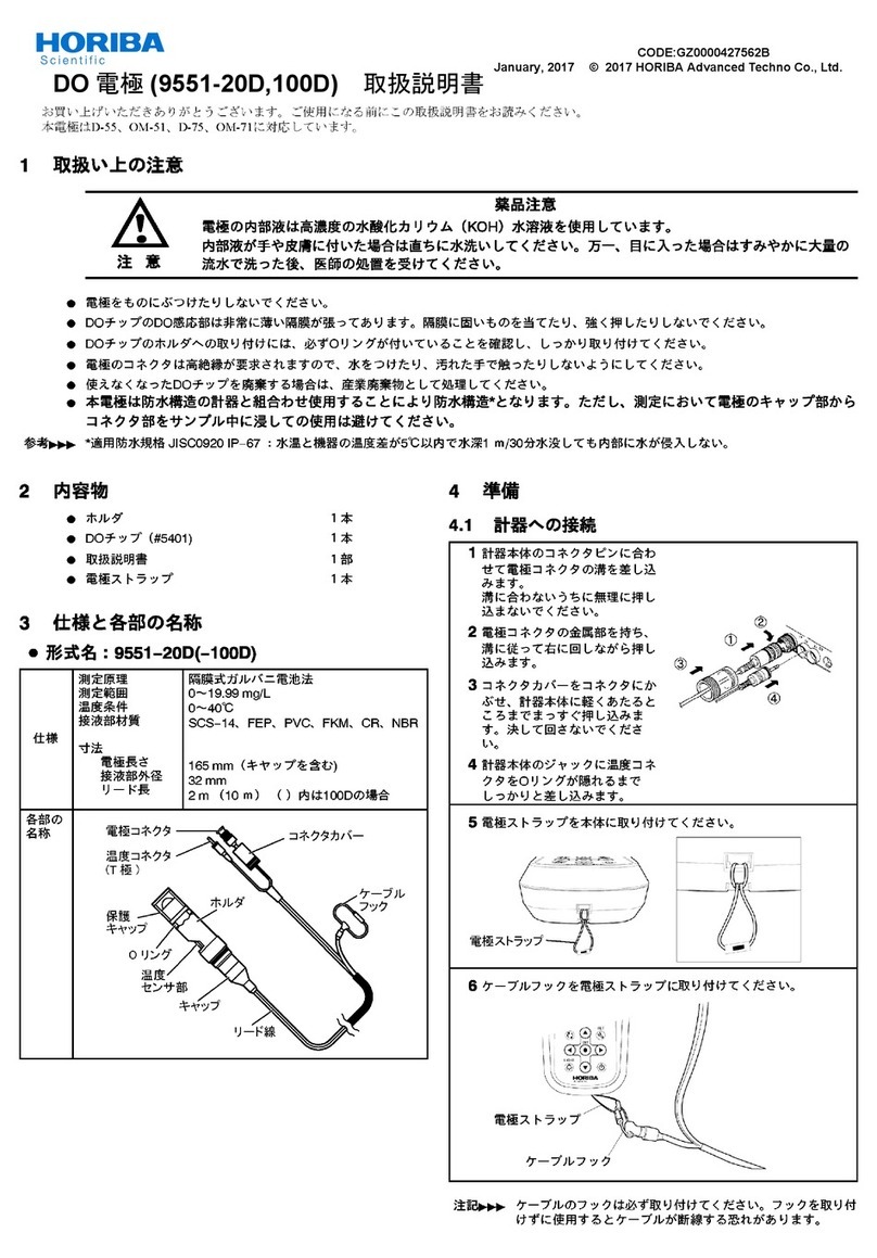 horiba 9551-20D instruction manual
