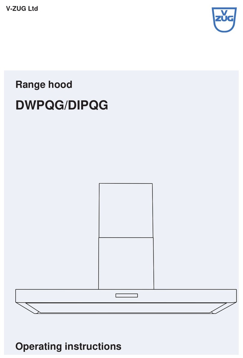 V-ZUG DWPQG Series operating instructions V-ZUG DWPQG Series operating instructions