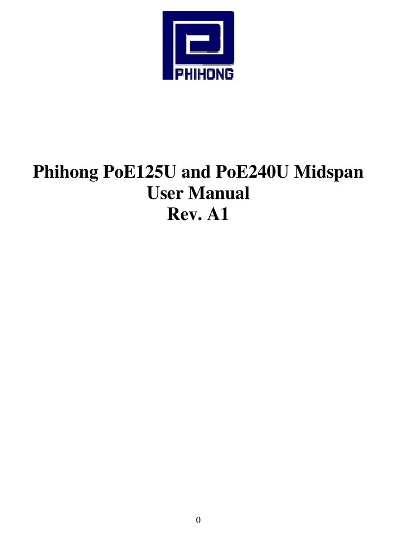 Phihong POE125U user manual