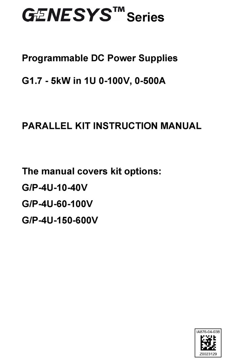 TDK-Lambda Genesys Series User manual