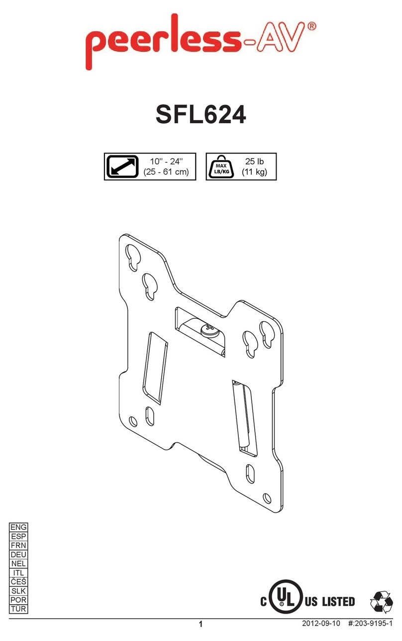 peerless-AV SFL624 User manual