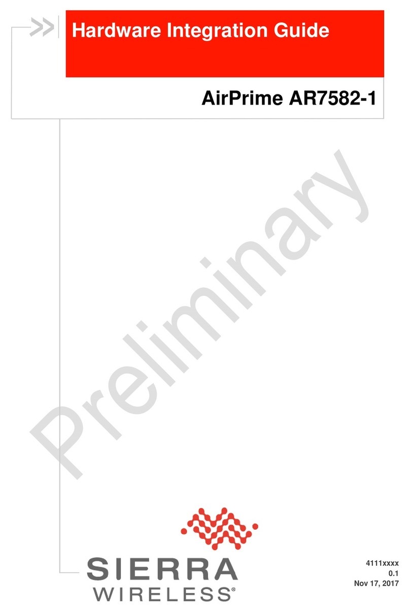 Sierra Wireless AirPrime AR7582-1 Hardware integration guide