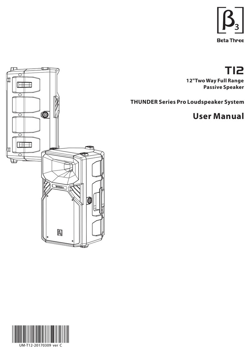 Beta Three THUNDER Series User manual
