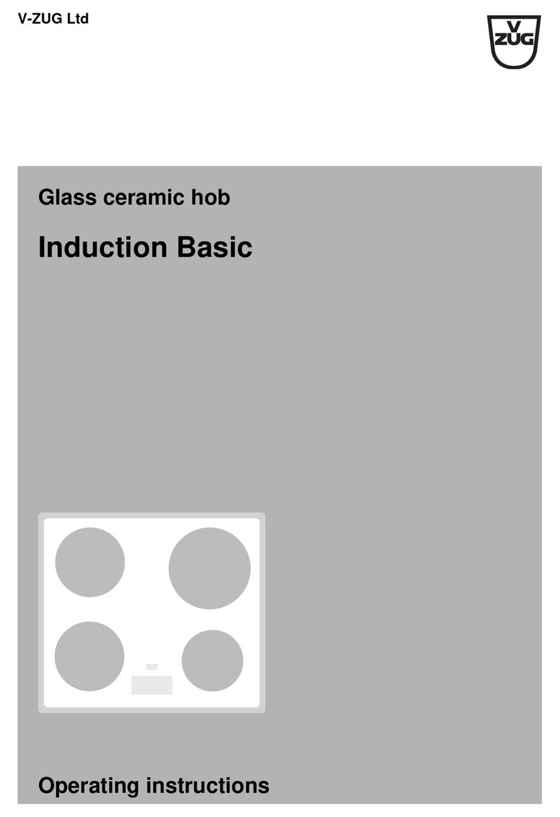 V-ZUG GK46TIGC/U/F operating instructions