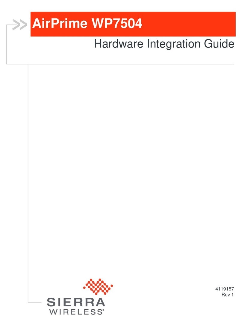 Sierra Wireless AirPrime WP7504 Hardware integration guide