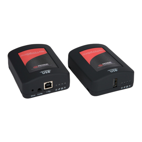 Rose electronics CrystalLink USB2.0 CATx Installation and operation manual