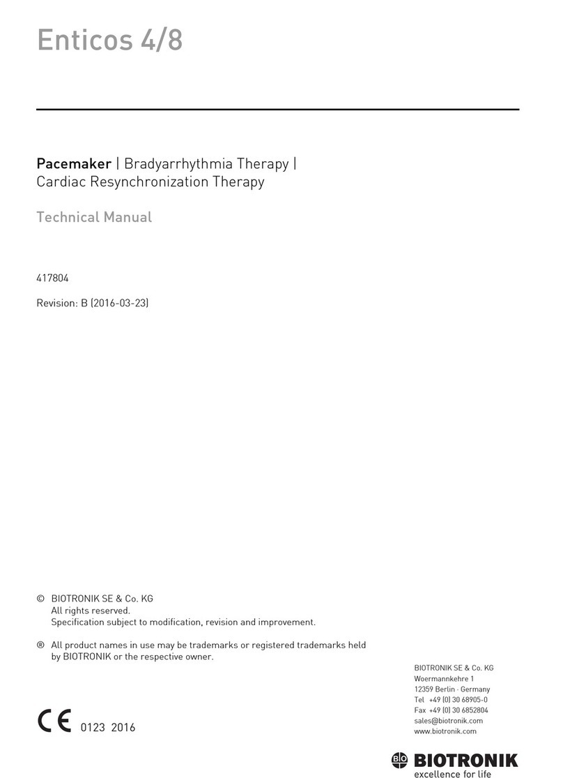 BIOTRONIK Enticos 4 S User manual BIOTRONIK Enticos 4 S User manual