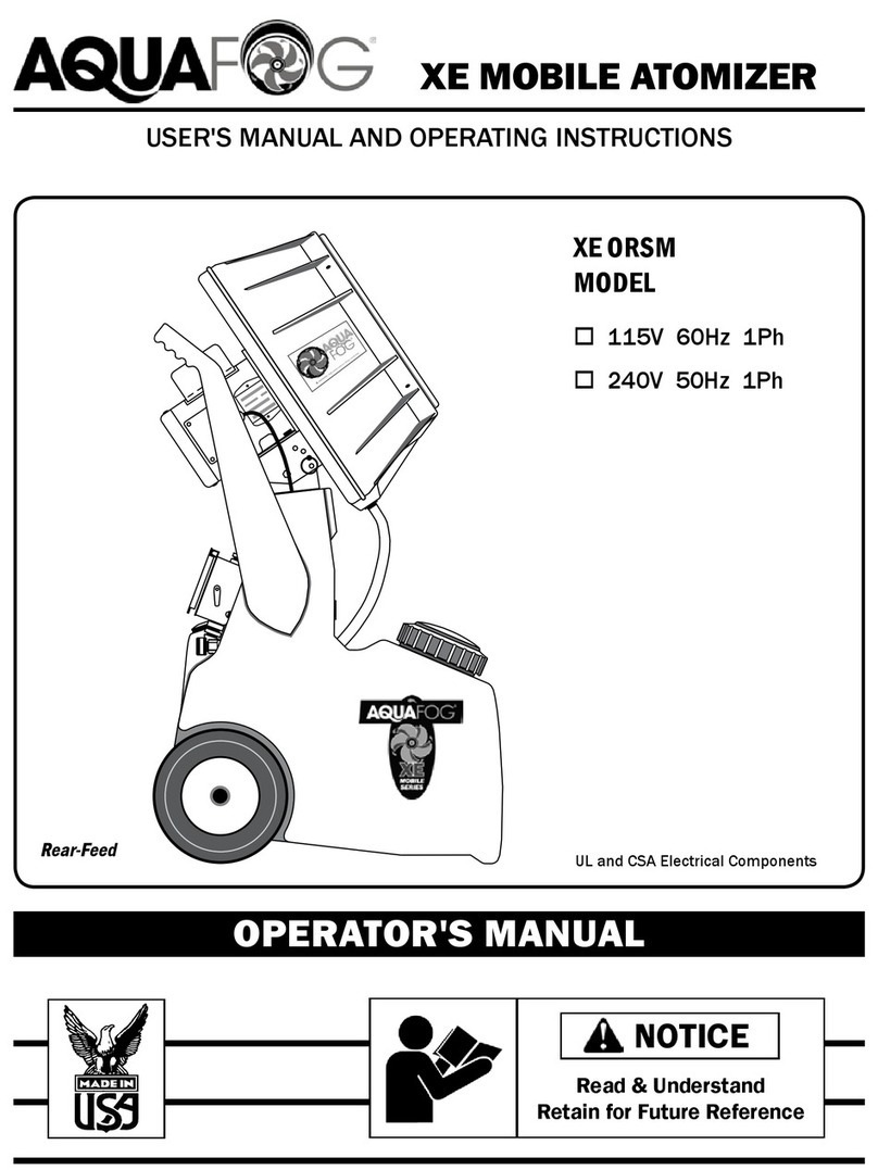Aquafog XE ORSM Manual Aquafog XE ORSM Manual