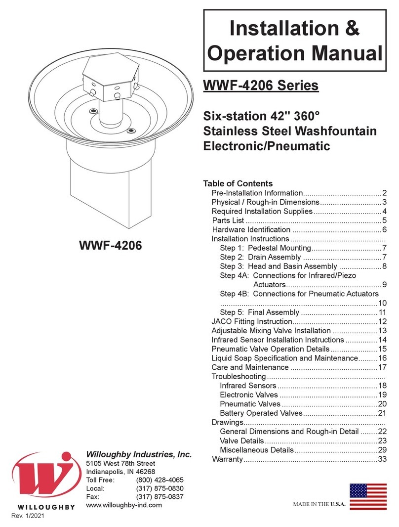 Willoughby Industries, Inc. WWF-4206-PSL-FT Series Installation & operation manual Willoughby Industries, Inc. WWF-4206-PSL-FT Series Installation & operation manual