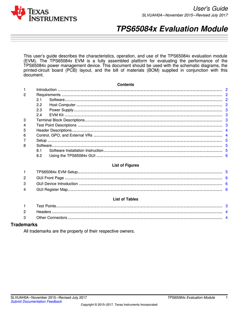 Texas Instruments TPS65084x EVM User manual
