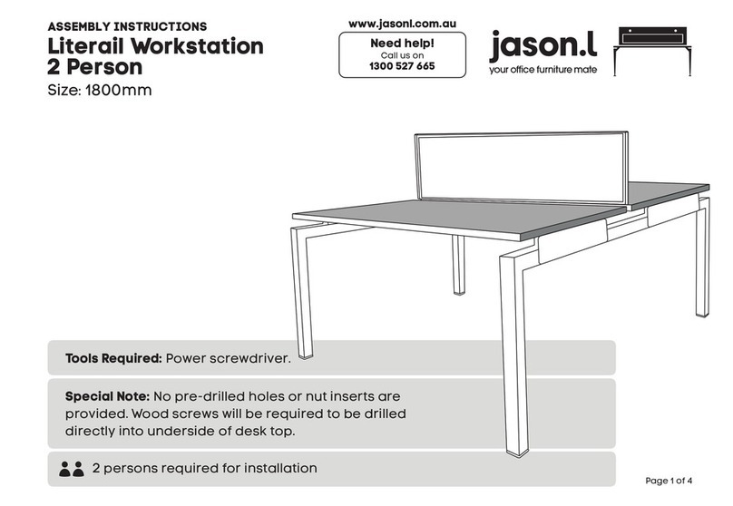 Jason.L Literail Workstation 2 Person User manual Jason.L Literail Workstation 2 Person User manual
