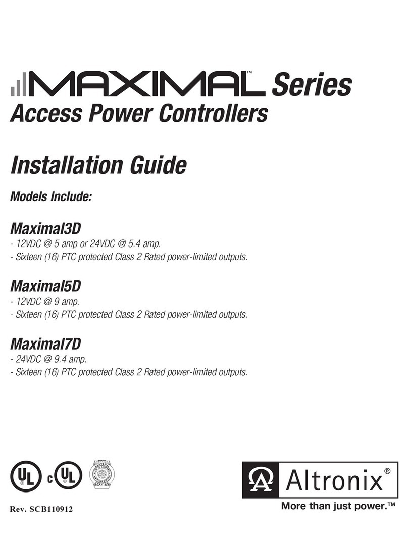 Altronix Maximal series User manual