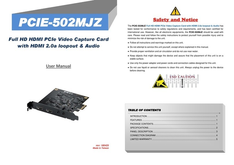 GoMax Electronics PCIE-502MJZ user manual
