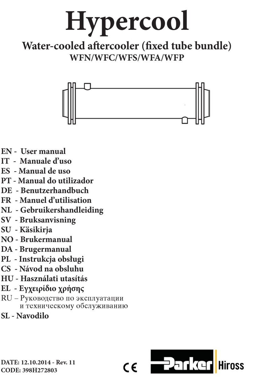 Parker Hiross Hypercool WFN Series user manual Parker Hiross Hypercool WFN Series user manual